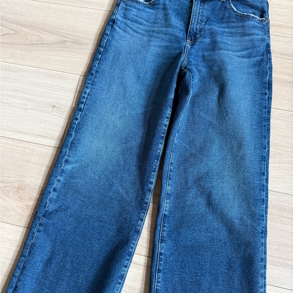 AG SAIGE WIDE LEG CROP JEANS IN 7 YEARS ANTWERP Size 26 - Picture 5 of 6